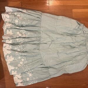 Floral Blue Skirt